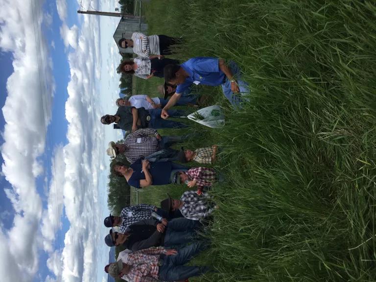 Rancher teaching about soil health in Montana