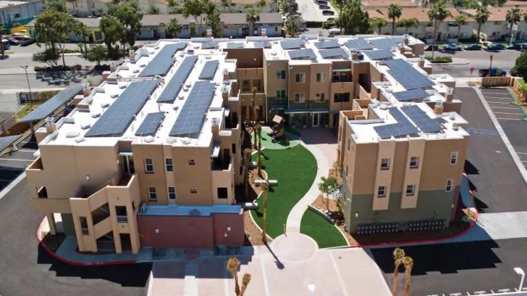 Los Vecinos, a Platinum LEED certified low-income housing development in Chula Vista, California