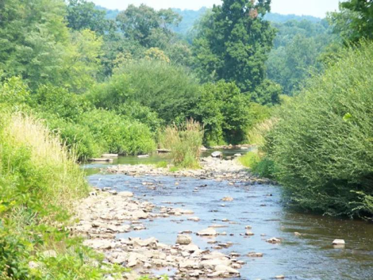 photo of the West Branch of Perkiomen Creek, in Pennsylvania