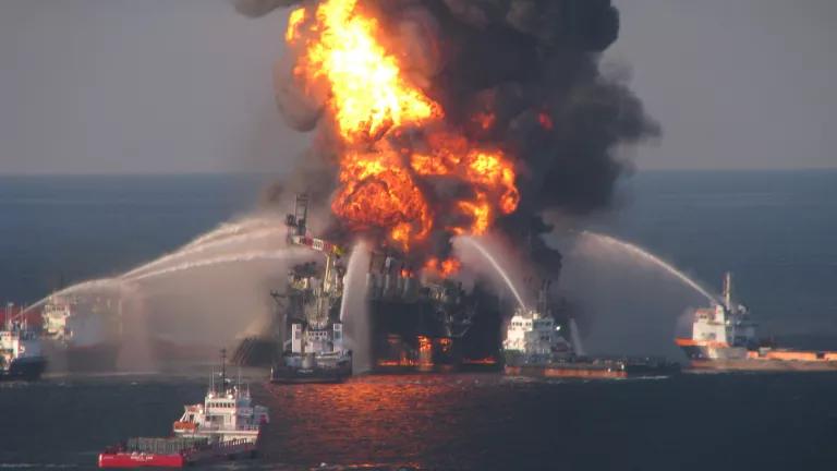 Explosion of the Deepwater Horizon oil platform