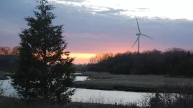 Wind turbine in Massachusetts